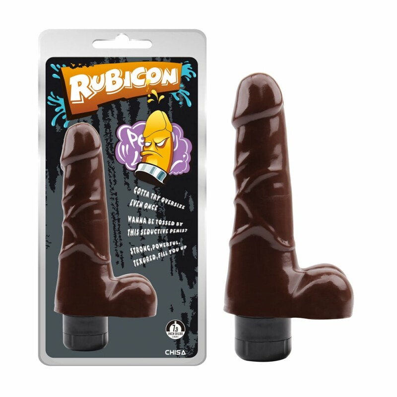 Вібратор реалістичний Chisa Rubicon коричневий, 19 х 4 см