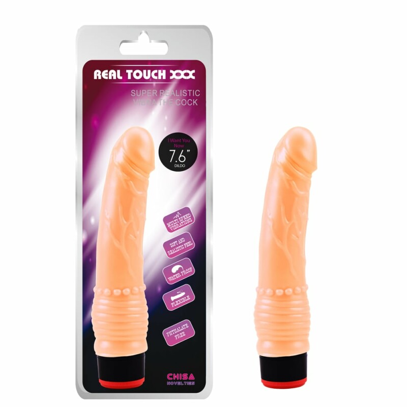 Вібратор Chisa Real Touch реалістичний, 19.5 х 3.3 см
