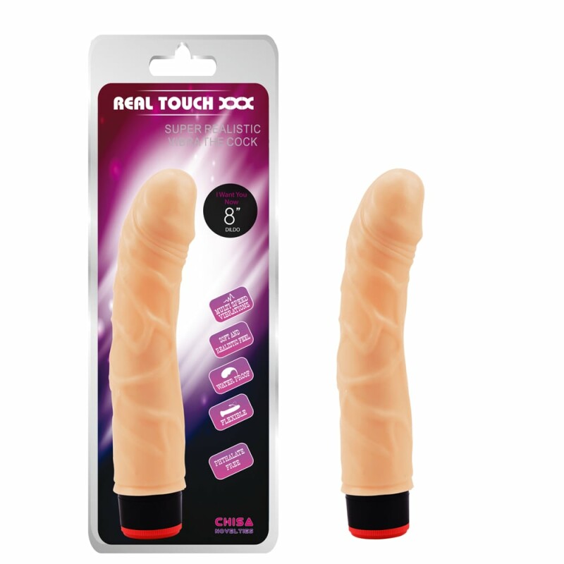 Вібратор реалістичний Real Touch XXX Chisa бежевий, 21 х 4 см