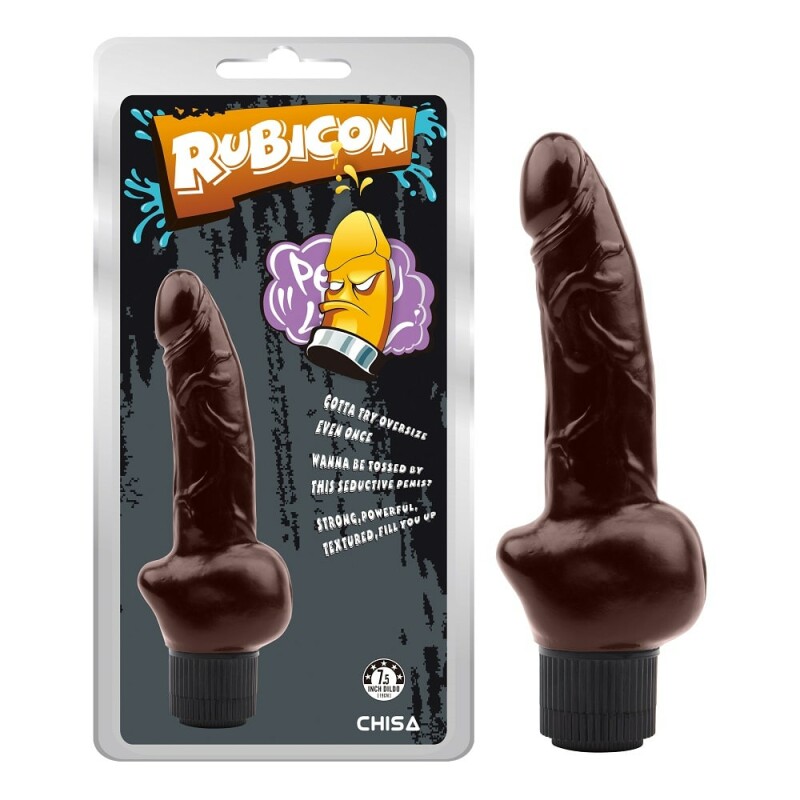Вібратор Rubicon реалістичний, 19 х 3.7 см, чорного кольору