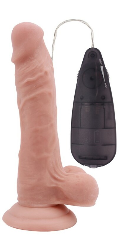 Вібратор реалістичний Chisa T-skin ReaL, з пультом, бежевий, 18.6 х 3.8 см