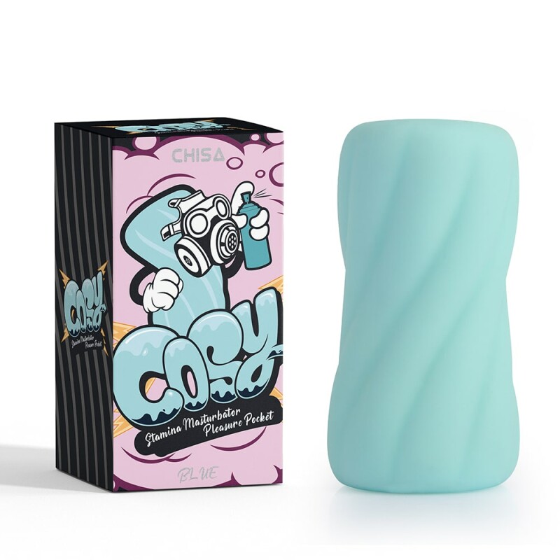 Мастурбатор нереалістичний Chisa COSY Stamina, блакитний, 8 х 4 см