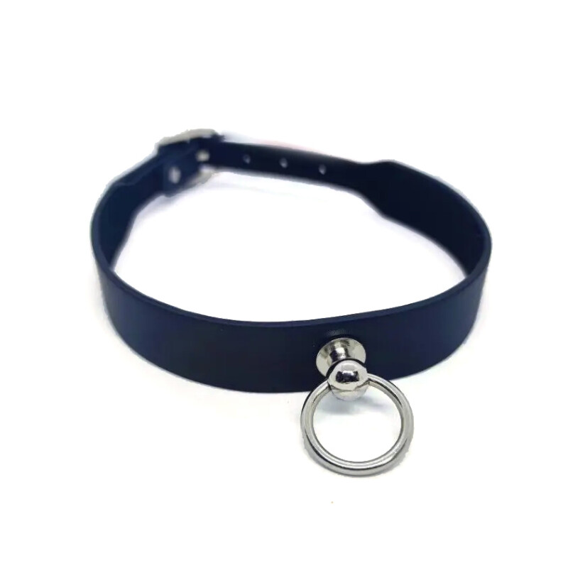Нашийник з кільцем тонкий (чокер) Fetish Collar, чорний