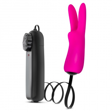 Вібратор для клітора у формі кролика з дротовим пультом Luxe Rabbit Blush, рожевий - Зображення 2