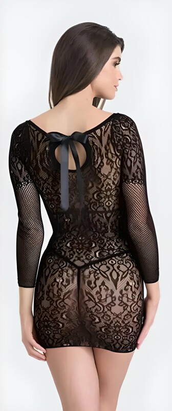 Сукня сексуальна мереживна One Size Fifty Shades of Grey, чорна - Зображення 1