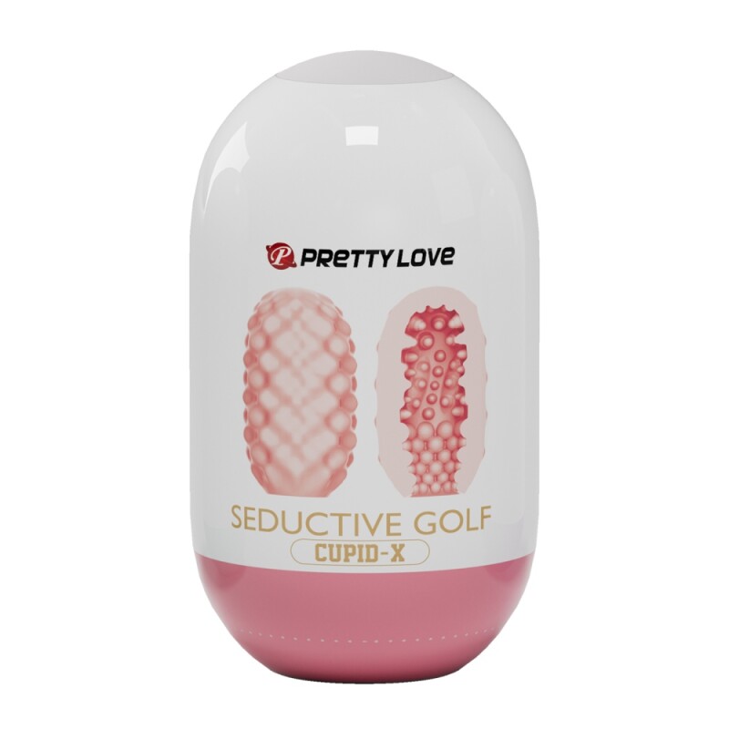 Мінімастурбатор Pretty Love Seductive Golf Cupid X Egg, рожевий, 10 х 5.6 см - Зображення 5