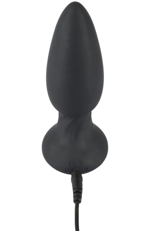 Анальна пробка з пульсацією Black Velvets Shaking Plug з дистанційним пультом, чорна, 14.2 х 4.1 см - Зображення 4
