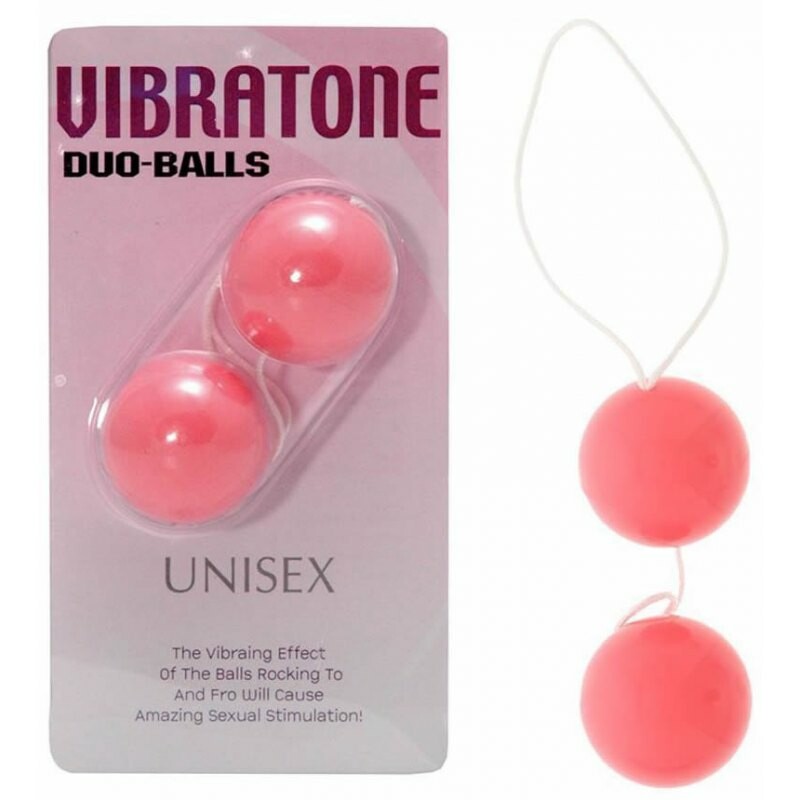 Вагінальні кульки VIBRATONE DUO BALLS PINK BLISTERCARD - Изображение 1