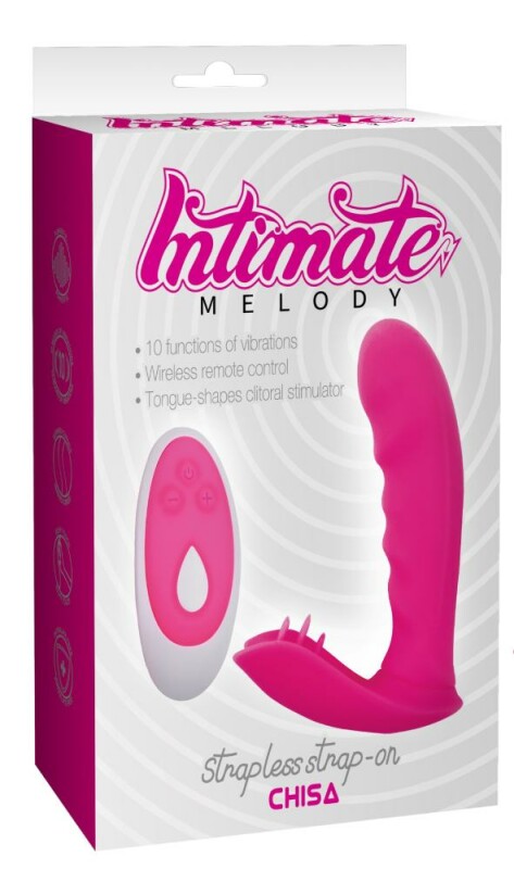Страпон безремінний Chisa Intimate Melody з пультом, рожевий, 11.9 х 3.2 см - Зображення 2