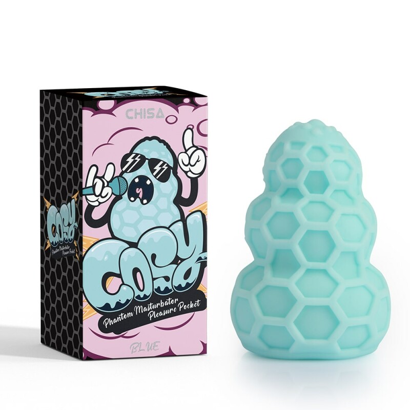 Мастурбатор нереалістичний Chisa COSY Phantom рельєфний, блакитний, 7.8 х 5.5 см