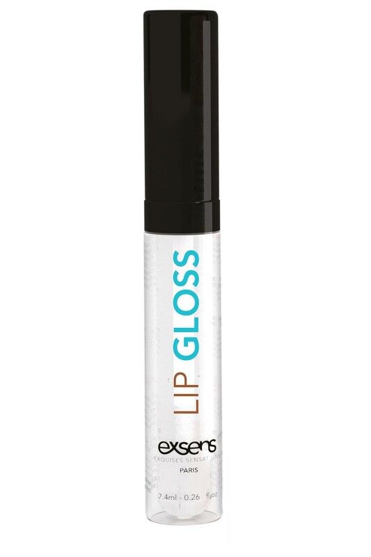 Блиск для оральних пестощів Exsens Hot Kiss Lip Gloss, кокос, 7.4 мл - Зображення 1