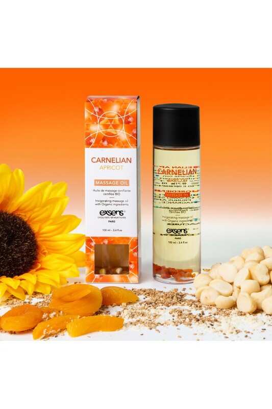 Масажна олія Exsens Organic Massage Oil Carnelian Apricot, 100 мл - Изображение 5