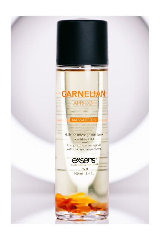 Масажна олія Exsens Organic Massage Oil Carnelian Apricot, 100 мл - Изображение 3