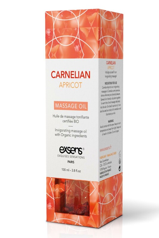 Масажна олія Exsens Organic Massage Oil Carnelian Apricot, 100 мл - Изображение 2