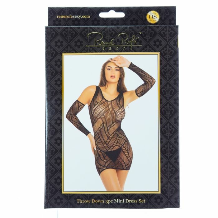 Сукня Throw Down 3pc Mini Dress чорна, One Size - Изображение 1