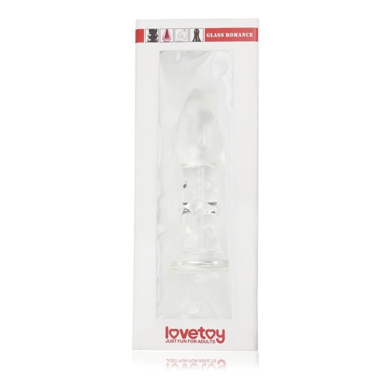Анальна пробка Lovetoy Glass Romance, скляна, 13.9 х 4 см - Зображення 1
