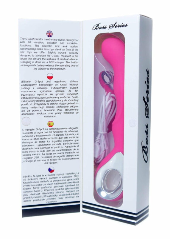 Вібратор для точки G Boss Series G-Spot рожевий, 20 х 3 см - Зображення 9