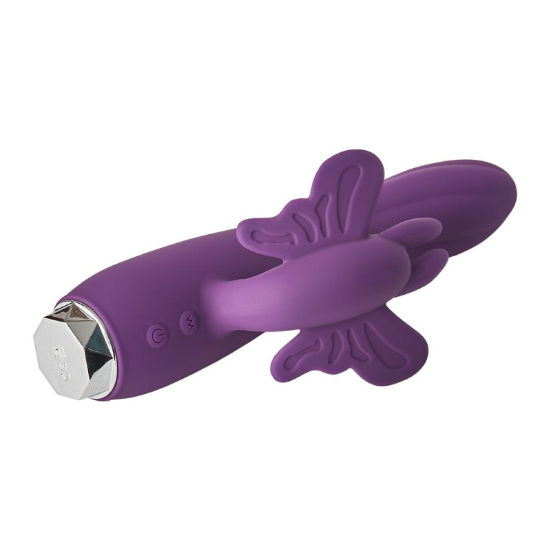 Вібратор-кролик Dream Toys FlirtsButterfly, фіолетовий, 17 х 3 см - Зображення 5