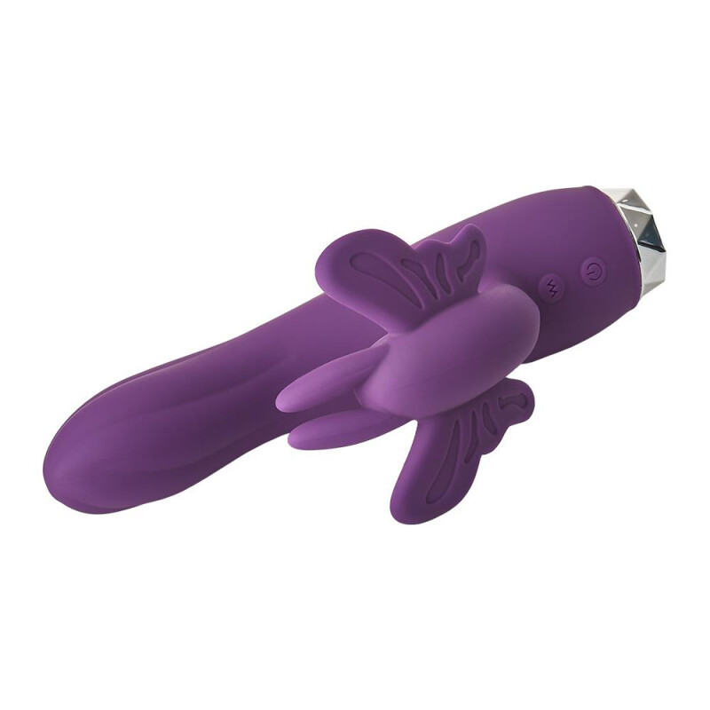 Вібратор-кролик Dream Toys FlirtsButterfly, фіолетовий, 17 х 3 см - Зображення 6