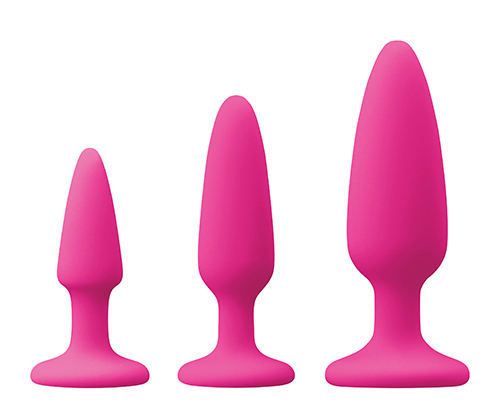 Набір анальних пробок Colours Pleasures Trainer Kit рожевий