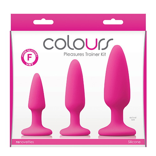 Набір анальних пробок Colours Pleasures Trainer Kit рожевий - Зображення 1