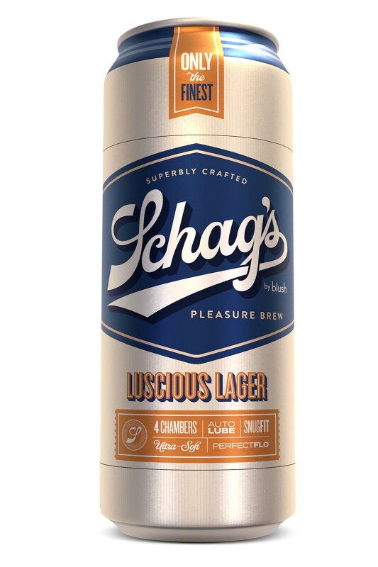 Мастурбатор Blush Schags у вигляді пивної банки, бежевий, 19.6 х 7.6 см