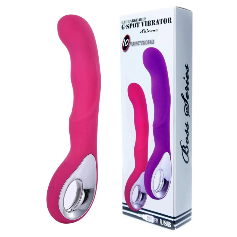 Вібратор для точки G Boss Series G-Spot рожевий, 20 х 3 см