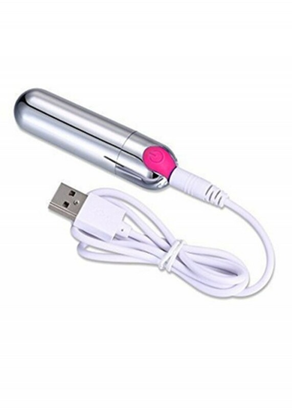 Вібропуля-Strong Bullet Vibrator, срібно-рожева - Зображення 2