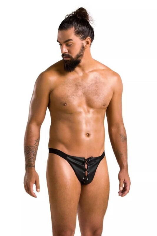 Чоловічі труси на шнурівці Passion Men Slip Open Ben, L/XL, і відкритою задньою частиною