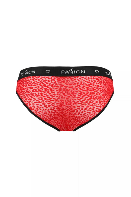 Сексуальні чоловічі труси Passion Men Mike, L/XL, леопардовий принт, червоні - Изображение 3