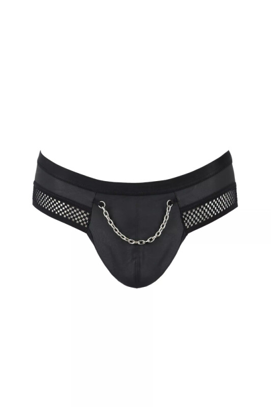 Сексуальні труси Passion Men Tom, L/XL, з відкритими сідницями, чорні - Зображення 2