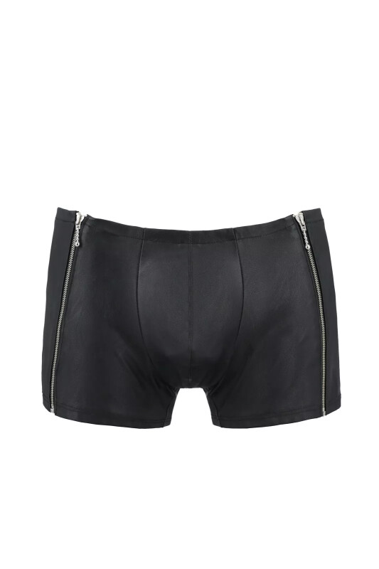 Чоловічі шорти L/XL Passion Men Short Matt, з блискавками, чорні - Изображение 2