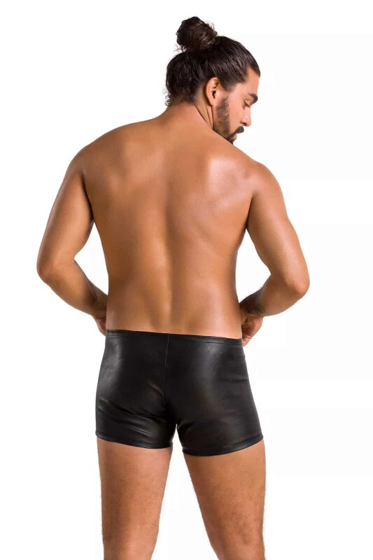 Чоловічі шорти L/XL Passion Men Short Matt, з блискавками, чорні - Изображение 1