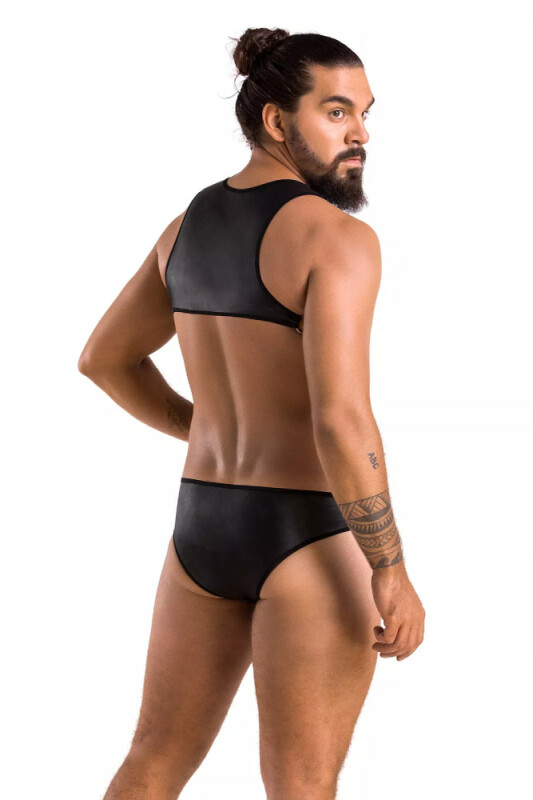 Сексуальне чоловіче боді Passion Men Adam, XXL/XXXL, чорне - Зображення 1