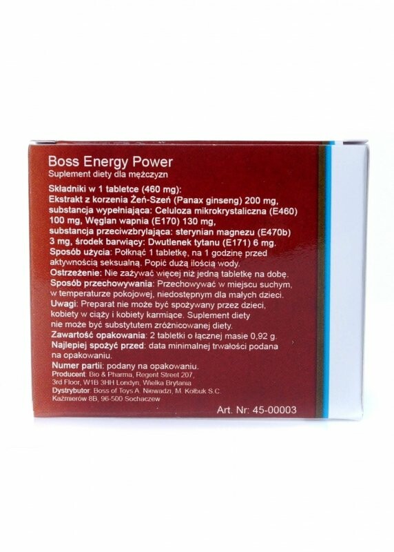 Капсули для посилення потенції Boss Energy Power 2капсули - Зображення 2