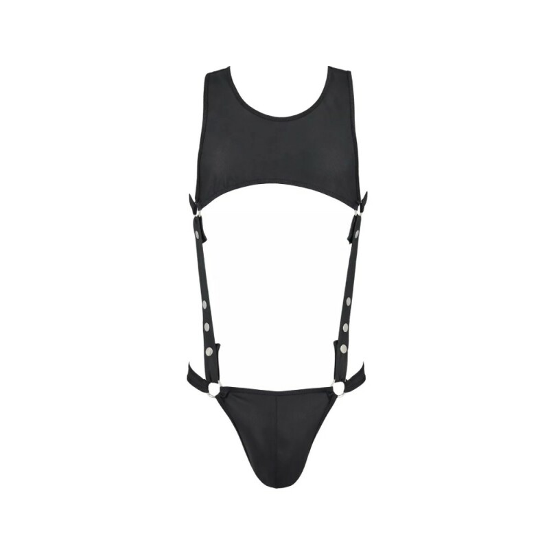 Сексуальне чоловіче боді Passion Men Adam, L/XL, чорне - Изображение 2