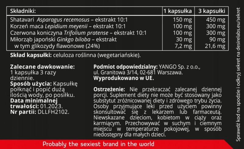 Біологічно активна добавка для підвищення лібідо у жінок Libido for Her Desire Labs, 90 капсул - Зображення 1