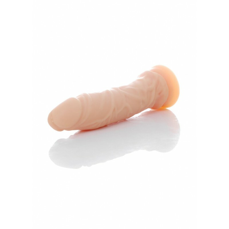 Фалоімітатор FOG-dildo з кібершкіри на присосці, 19.5x4,5 см - Зображення 1