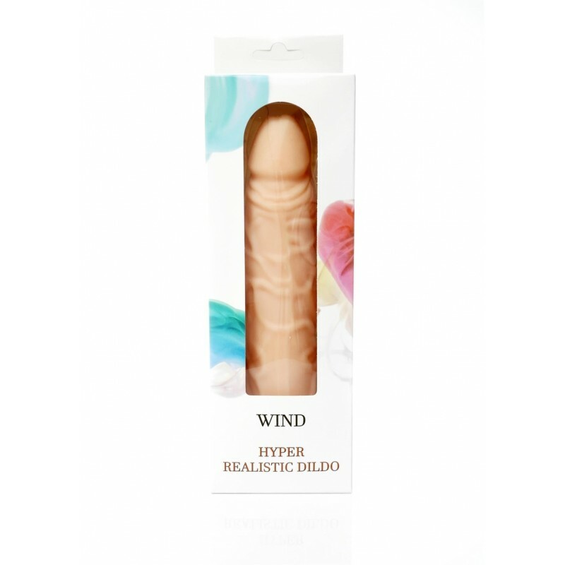 Фалоімітатор FOG-dildo з кібершкіри на присосці, 19.5x4,5 см