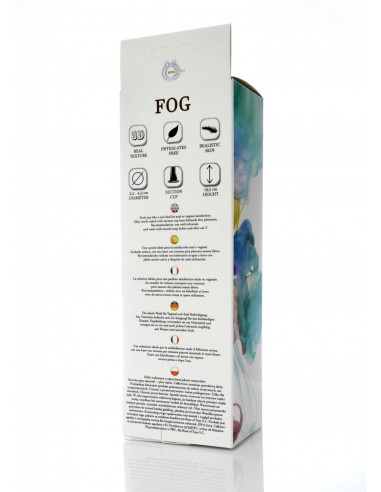 Фалоімітатор FOG-dildo на присосці з кібершкіри, 19.5x4,5 см - Зображення 1
