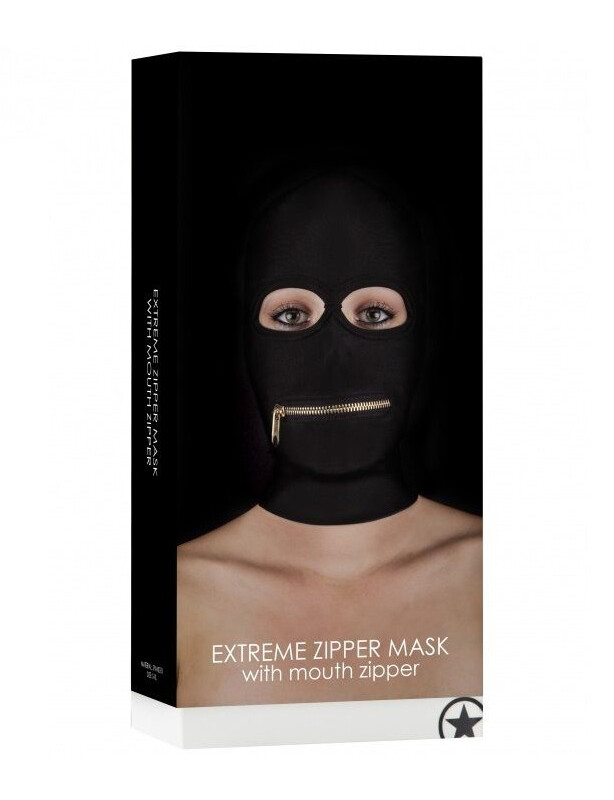 Маска на голову з блискавкою Ouch Extreme, OS, відкриті очі, чорна - Зображення 1