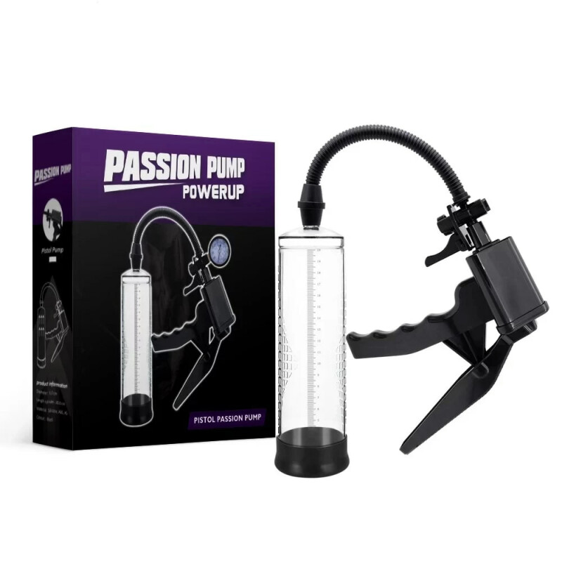 Вакуумна помпа чоловіча, механічна Powerpump PRO 02, прозора