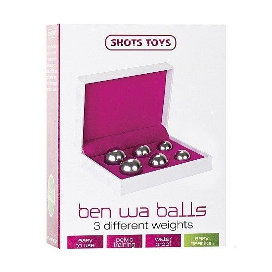 Набір вагінальних кульок Shots Toys, срібні, 6 шт. - Зображення 1