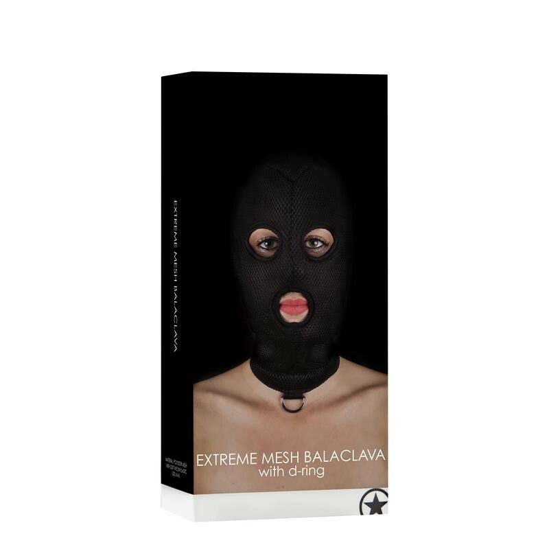 Маска Ouch Extreme Mesh Balaclave, з D-кільцем, чорна - Зображення 1