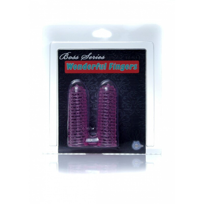 Стимулююча насадка на пальці Stimulator-Wonderful Fingers від Boss Series, рожева - Изображение 1