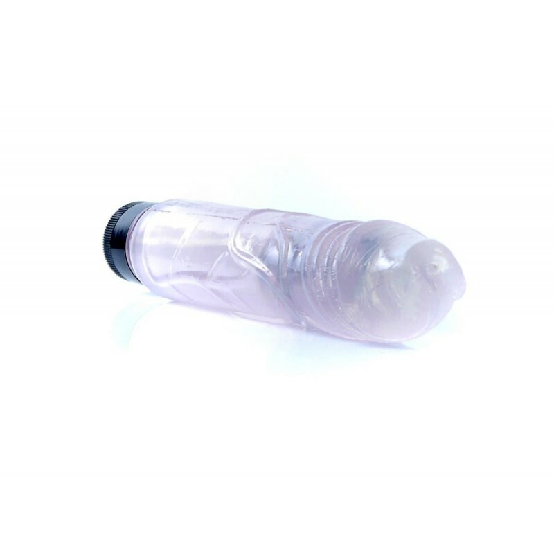 Вібратор реалістичний Juicy Jelly, прозорий, 22 х 4 см - Зображення 4