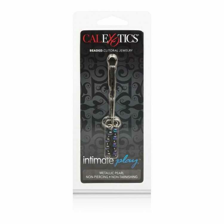 Затискачі для статевих губ з намистинами Beaded Clitoral Jewelry, сріблястий - Зображення 1