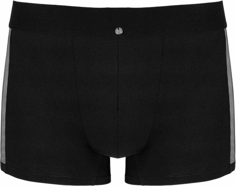 Труси чоловічі S/M Obsessive Boldero, з сіточкою, чорні - Изображение 2