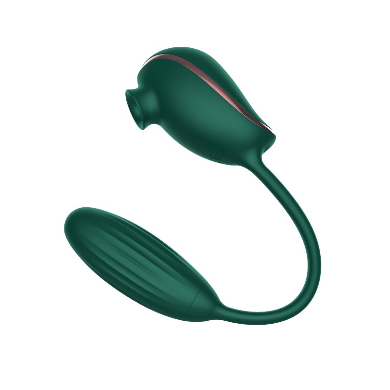 Вібратор з вакуумною стимуляцією High End Suction Love Egg, зелений - Зображення 3