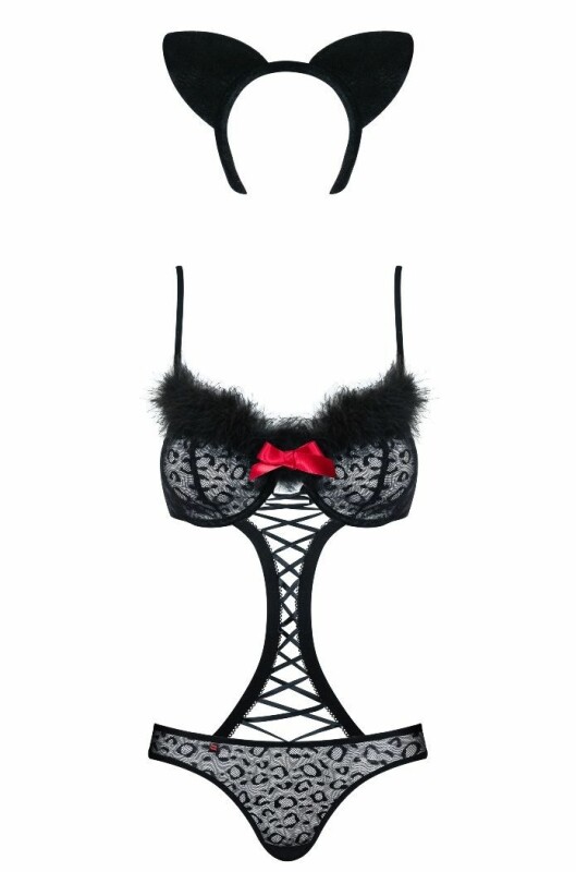 Костюм сексуальної кішечки для рольових ігор L/XL Obsessive Gepardina, 3 предмети - Зображення 5